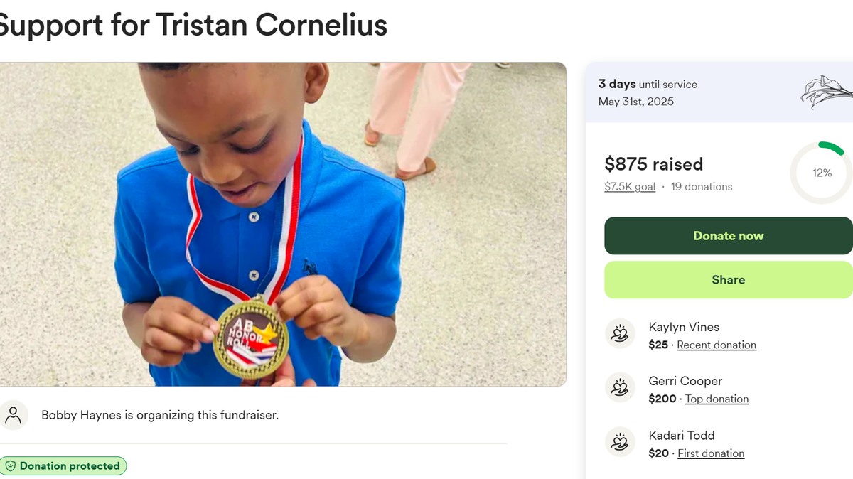 The Bibb County Coroner identified the seven-year-old who drowned in Lake Tobesofkee Friday as Tristan Cornelius. Tristan’s family launched a GoFundMe to cover funeral expenses. (Photo/GoFundMe)