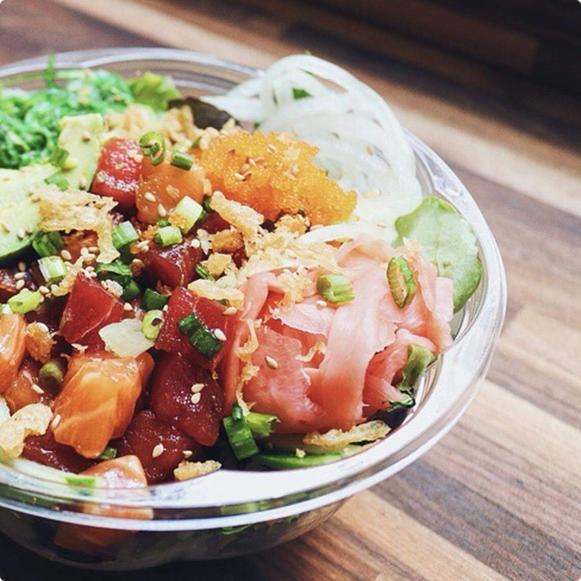 Fish bowl poke
