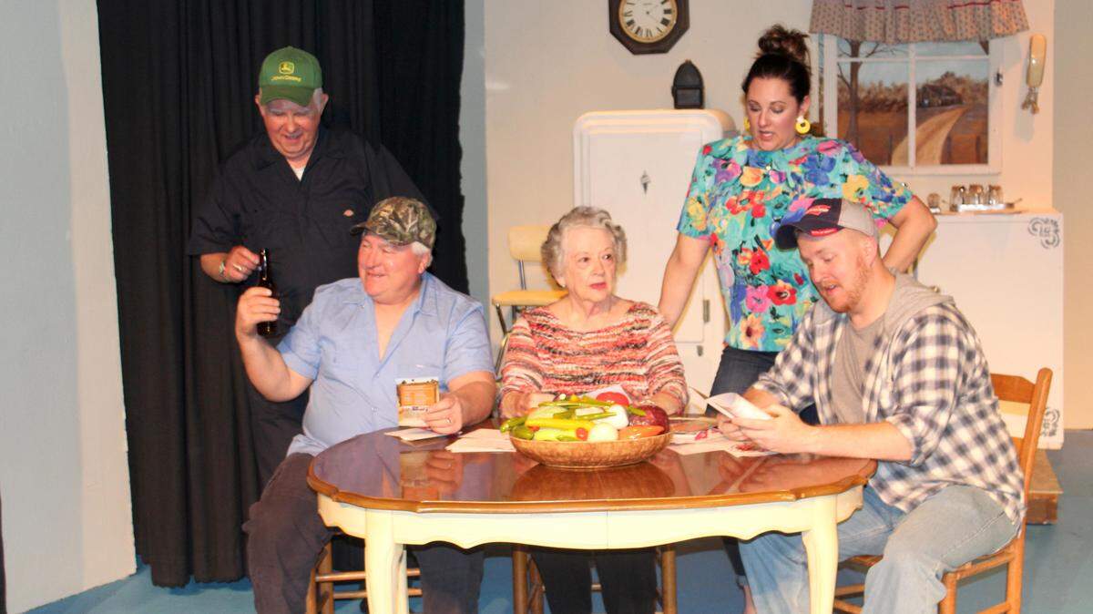 A beer or two goes with funeral planning in "Dearly Departed."