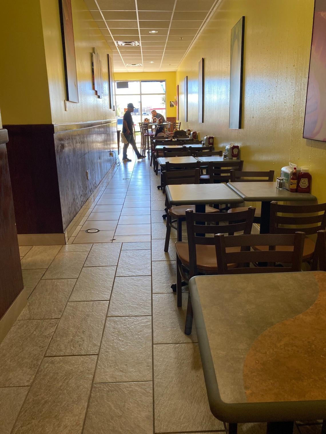 Seating at at Chef Luis Mexican Food & Grill, a new restaurant in the Kathleen area of Warner Robins.