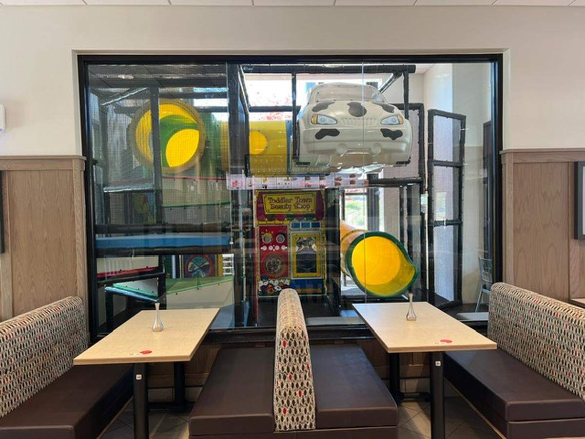 This playground is one of several additions made to the Eisenhower Parkway Chick-Fil-A.