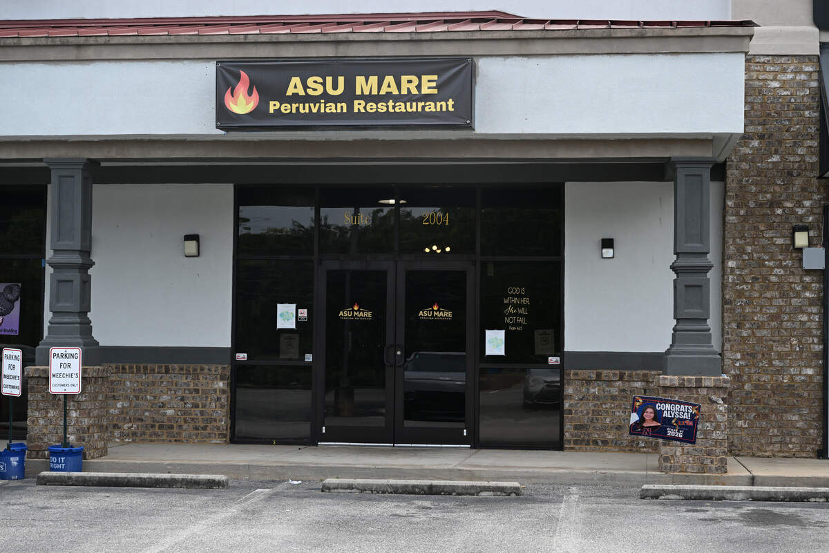 Asu Mare Peruvian Restaurant at 3510 Highway 41 North, Suite 2004 in Centerville, Ga. The restaurant has a Byron mailing address but operates in Centerville.