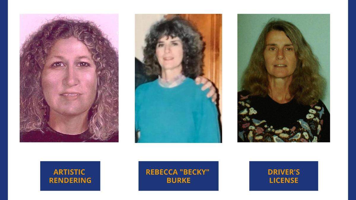 Rebecca “Becky” Burke’s body was found behind a hotel underneath pine straw and branches, officials said.