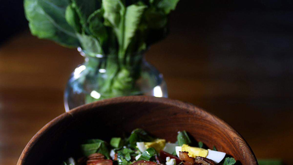 Collard Cobb Salad. Collards have suddenly been discovered by chefs and cookbook authors, and are being used in new recipes