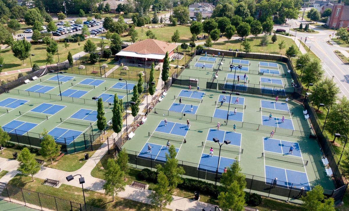 The Tattnall Square Pickleball Center features 26 courts.