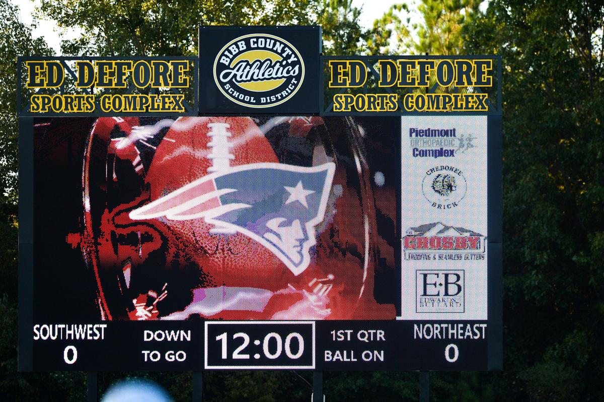 The new video board at the Ed Defore Sports Complex is part of $2 million in upgrades to the facilities as part of the ESPLOST.
