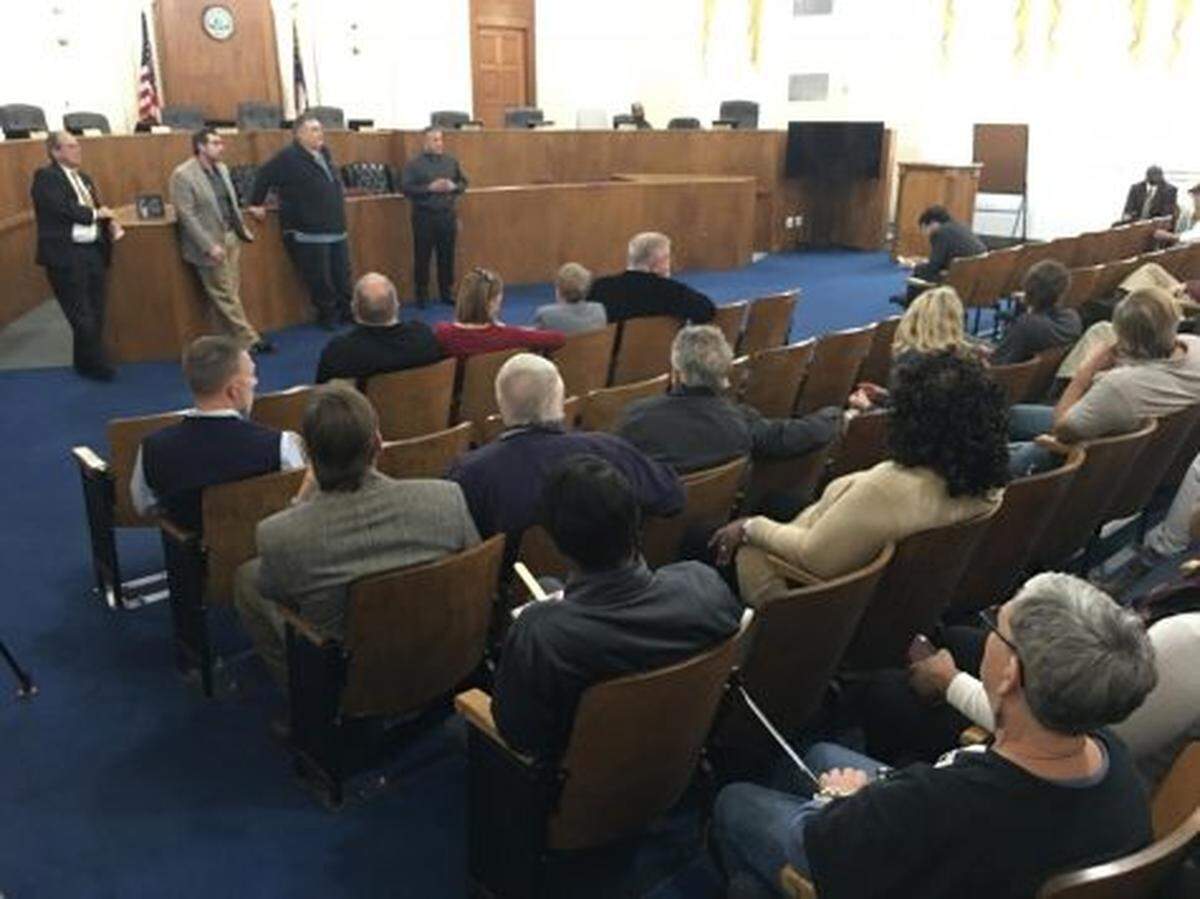 Nearly three dozen building contractors gathered Feb 3 at the Macon-Bibb County Government Center to talk with SAFEbuilt Georgia LLC which has agreed to take over local building permits and inspections if commissioners approve the proposal.
