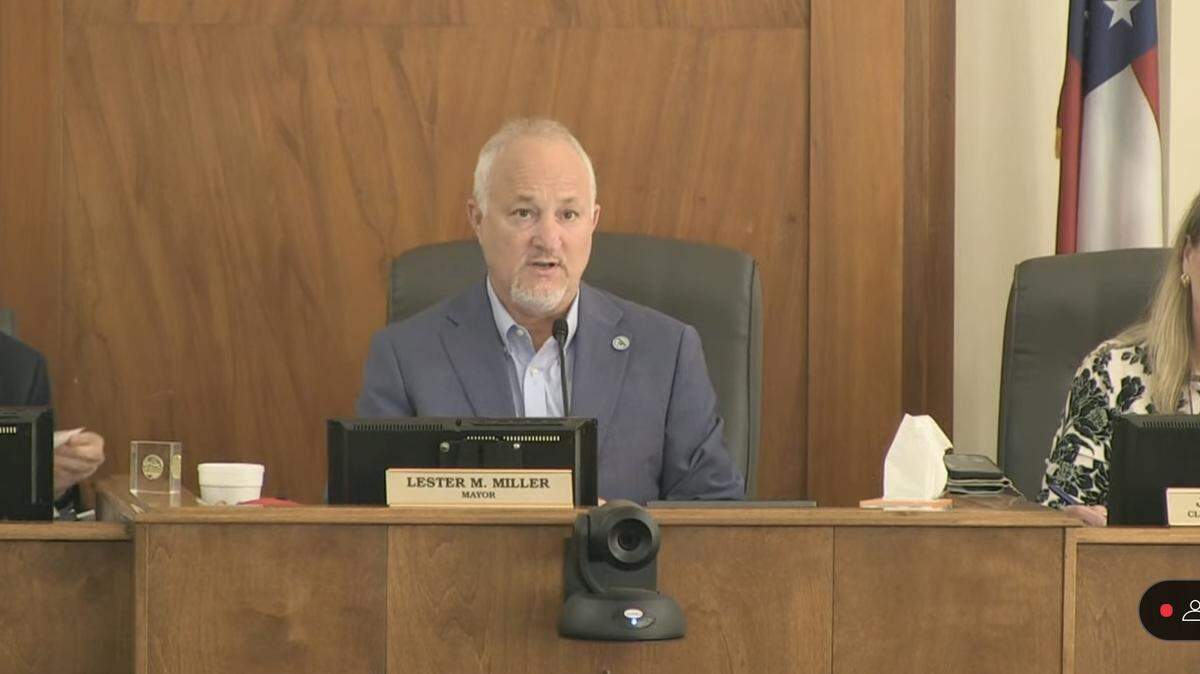 Macon-Bibb County Mayor Lester Miller announced a proposed budget for the 2025-2026 fiscal year, during a commission meeting Tuesday, May 20, 2025, at City Hall, 700 Poplar Street.