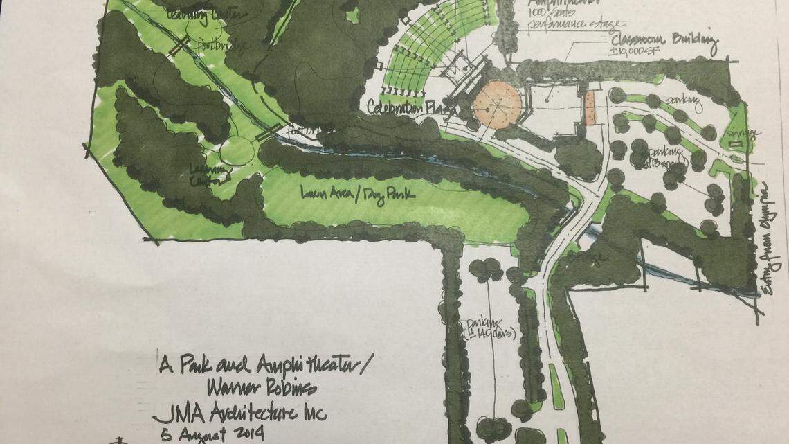 Warner Robins nonprofit Wellston Trees & Greens designed plans in 2014 for Wellston Park off Olympia Drive.