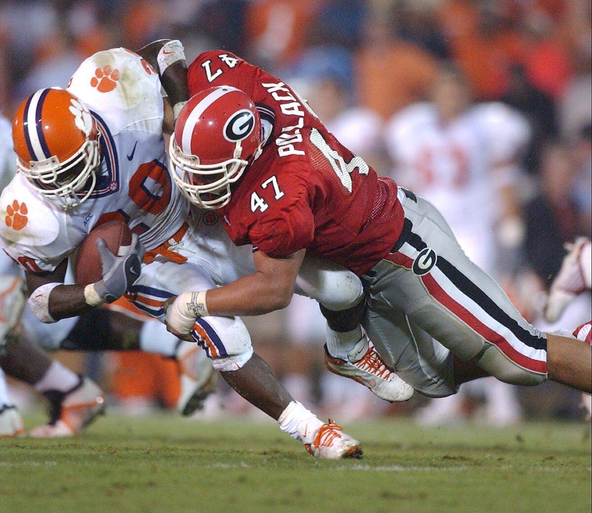 Former Georgia defensive end David Pollack has been nominated for the College Football Hall of Fame.
