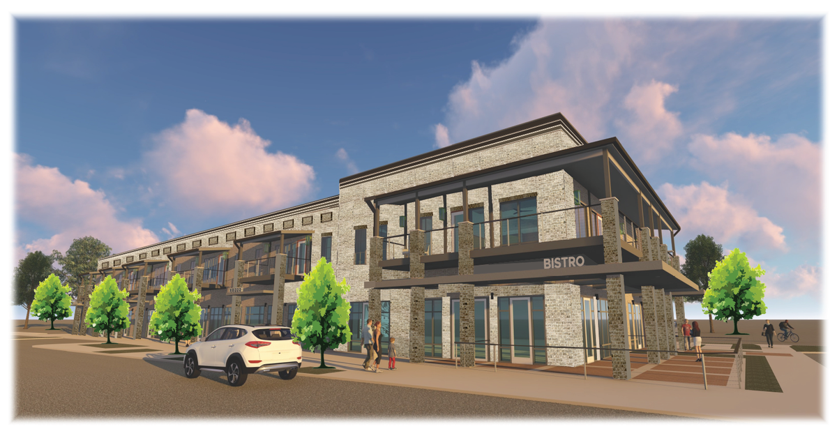 The Chalet Lofts is a two-story, mixed-use development in downtown Perry with six retail spaces, including two well-suited for restaurants, on the first floor and 12 luxury, upscale lofts on the second floor.