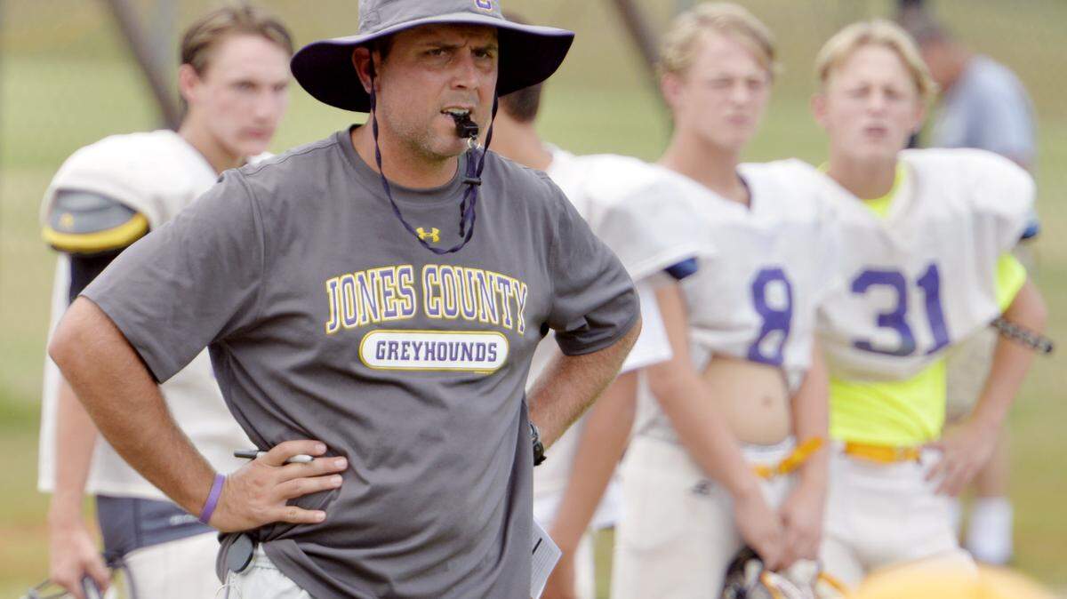 Jones County head coach Justin Rogers is entering his second season with the Greyhounds’ program.