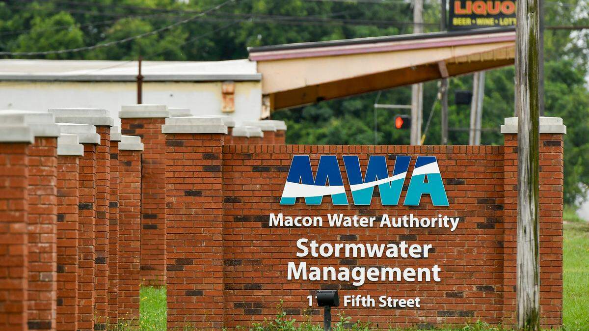 Macon Water Authoruty stormwater management facilily in Macon.