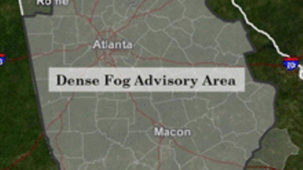 The National Weather Service posted this Dense Fog Advisory until 10 a.m. Wednesday.