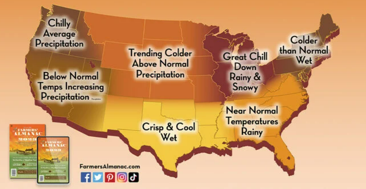 Here’s what Farmers’ Almanac predicts for fall 2023