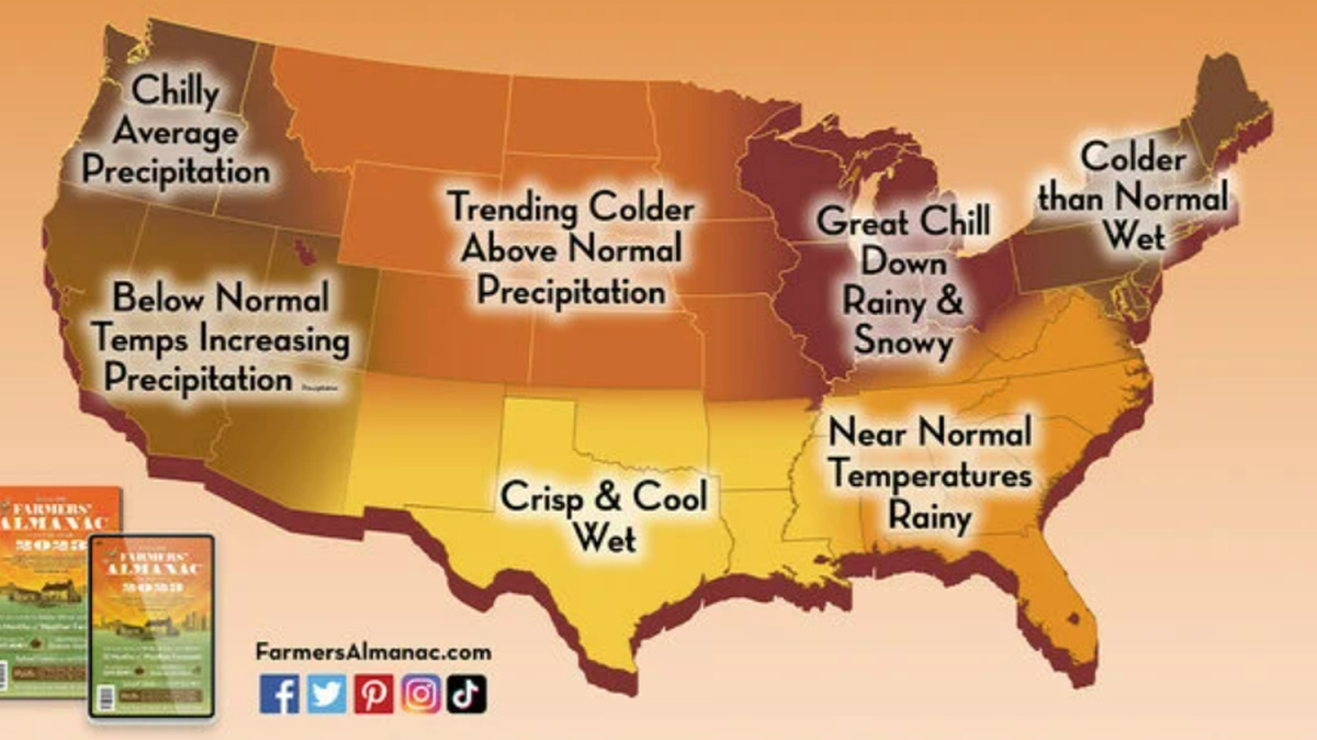 Here’s what Farmers’ Almanac predicts for fall 2023