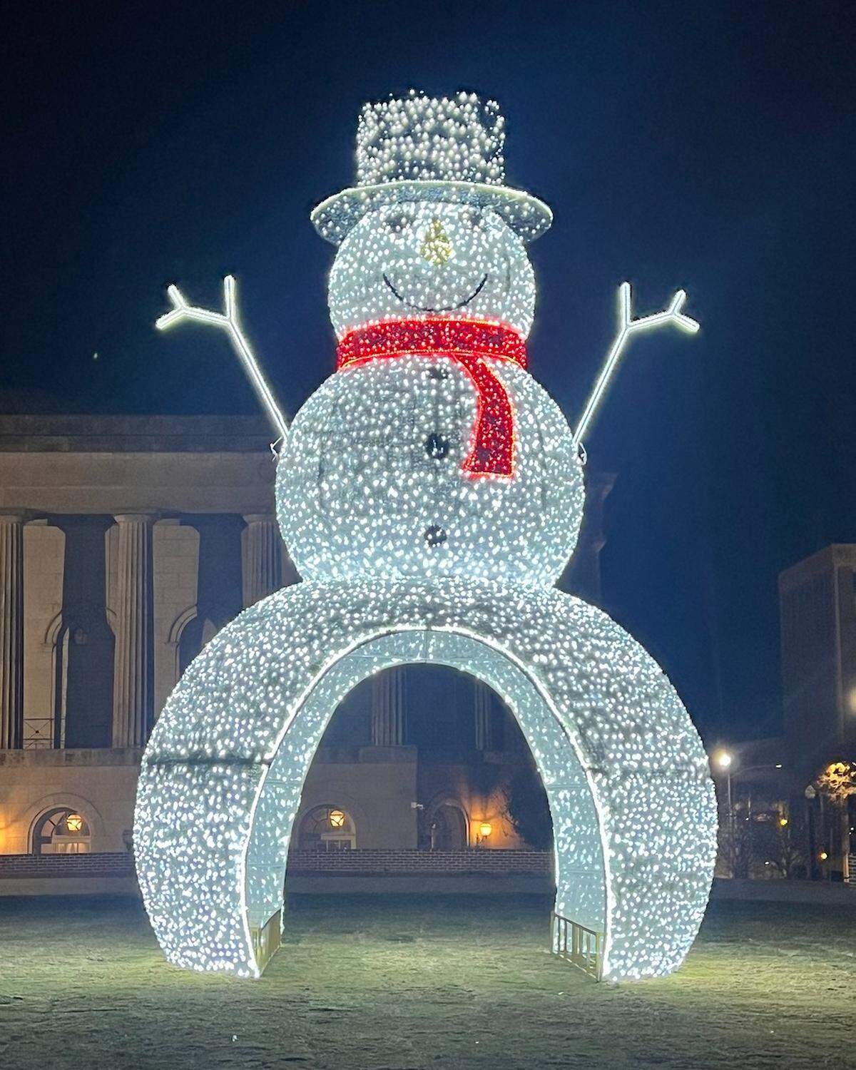 Christmas lights in downtown Macon, GA.