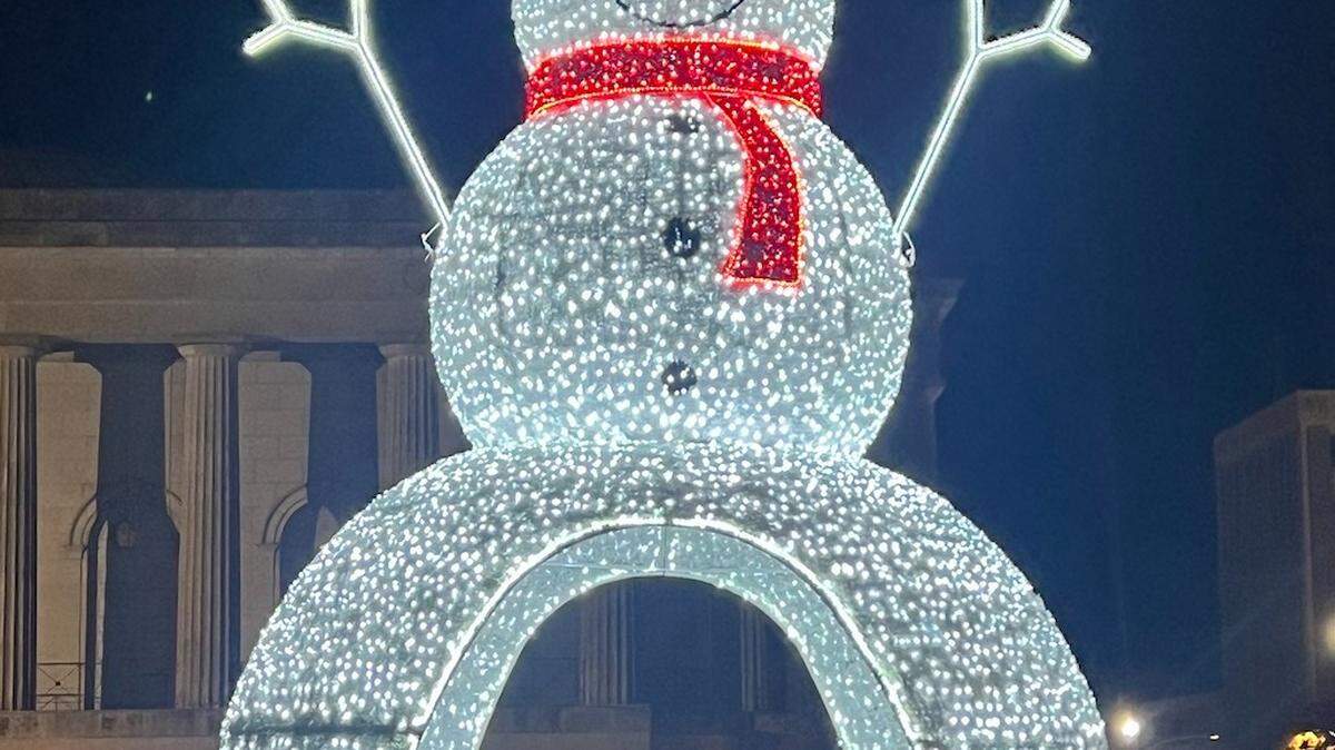 Christmas lights in downtown Macon, GA.