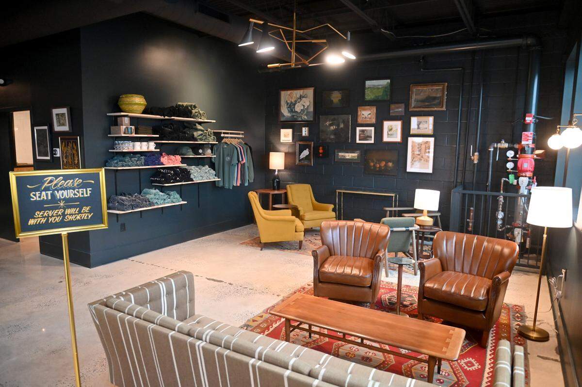 Seating available in the bar area at Longleaf Distillery at 664 Second St. in downtown Macon.