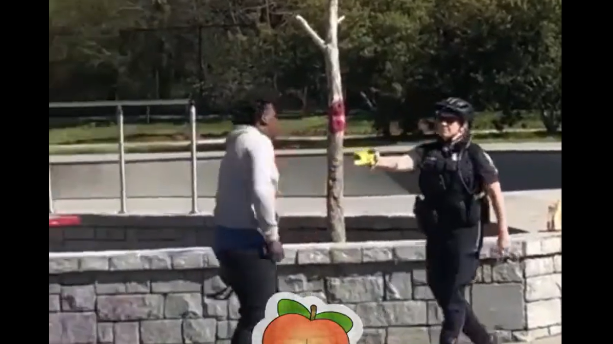 A Twitter and Instagram account shared video of the teen being tasered by police.