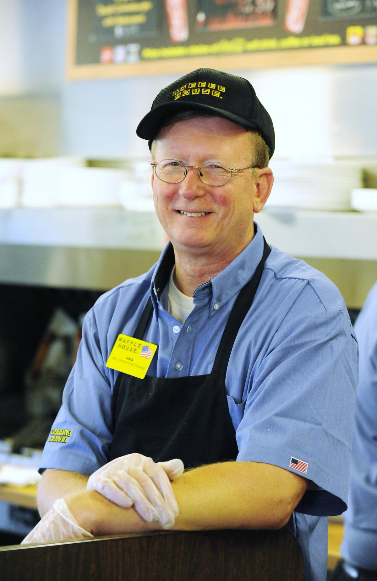 Ed Grisamore working at the Waffle House on Zebulon Road Oct. 14, 2010. This is Grisamore’s favorite photo.