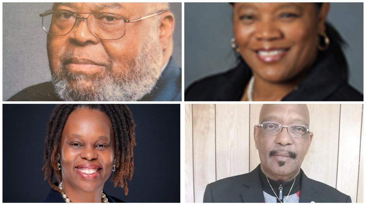 Greg Turner (upper left), Renoalda L. Scott (lower left) and Thomas E. Hudson (lower right) are challenging District 9 incumbent Brendalyn C. Bailey (upper right).
