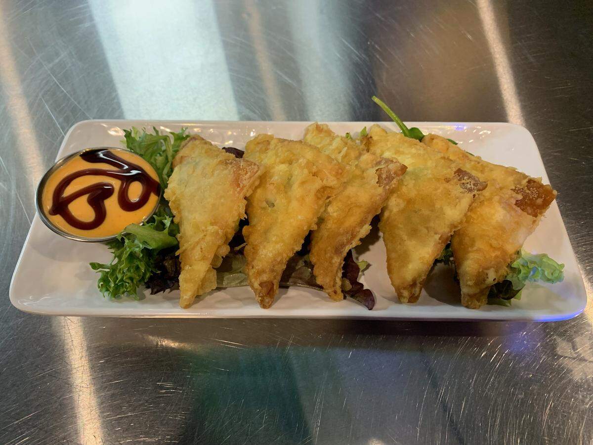 Crispy Wontons at Rock N Roll Sushi.