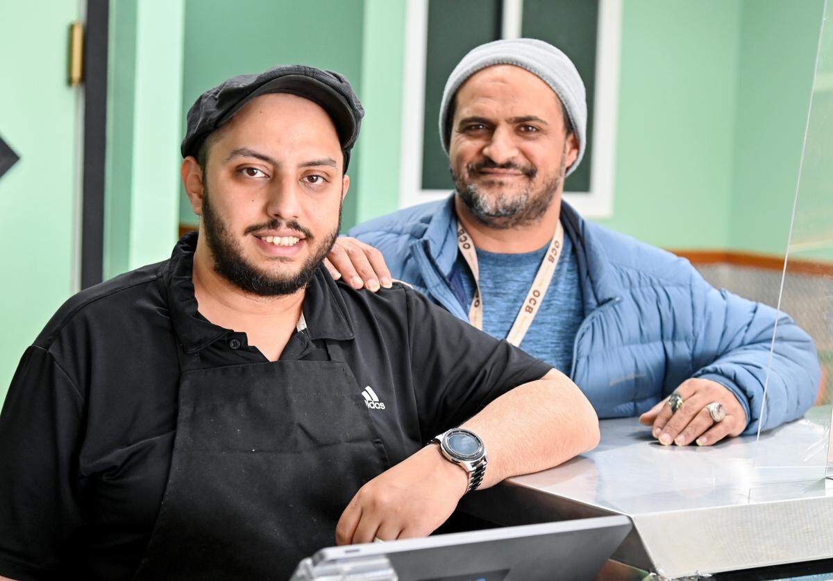 Owners Wally Ottman, left and Taha Allahibi of NYC Style Deli at 5033 Brookhaven Road, Suite 600, in Macon.