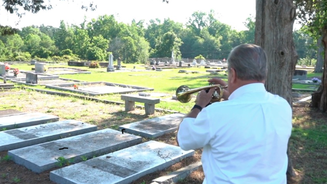 If you see bugler playing taps for the fallen at a midstate cemetery, it’s likely him
