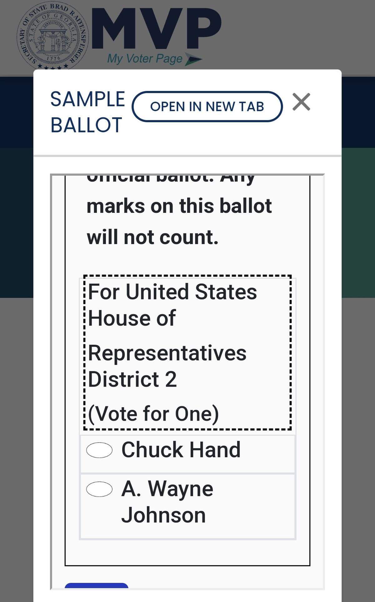 Gwenette Westbrooks, vice president of NAACP’s Macon-Bibb County chapter, said her 2024 general primary runoff sample ballot listed Republican candidates, even though she is not a Republican.