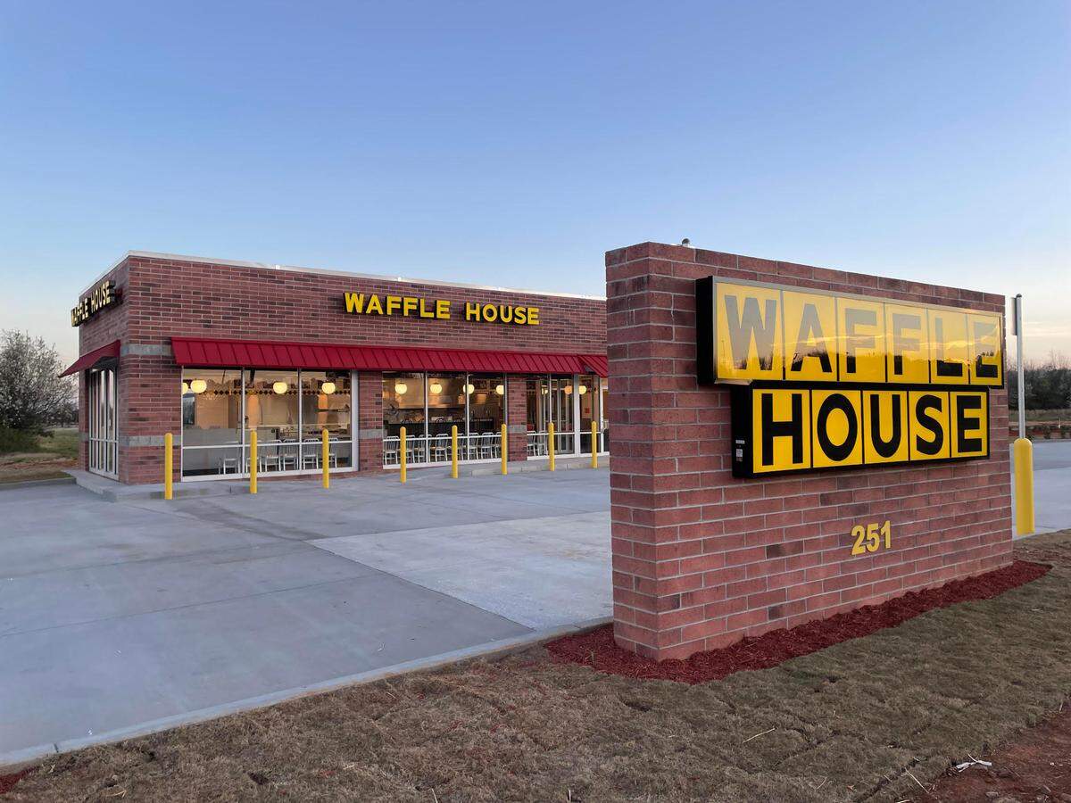 A new Waffle House is gearing up to open at 251 Perry Parkway in Perry. The new restaurant is shown here near dusk on Sunday, March 2, 2025.