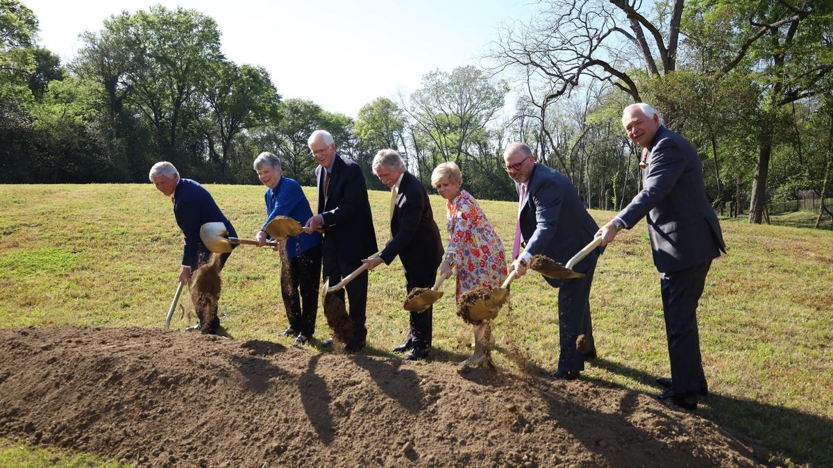 Mercer held a ceremonial groundbreaking for the Roberts Academy, which will serve up to 90 students with dyslexia from second to fifth grades.