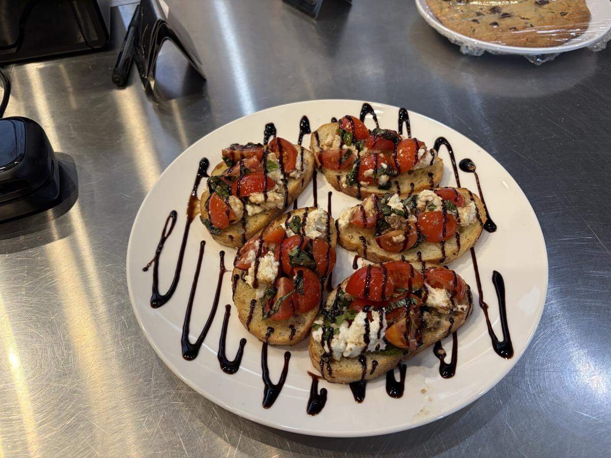 An order of bruschetta at the new Aria Pizza at 133 Margie Drive, Suite 400, in Warner Robins.