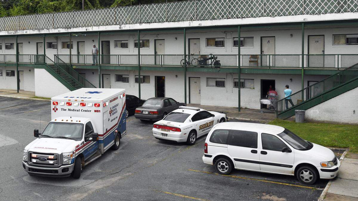 The Bibb County Sheriff's Office suspended three deputies in an internal investigation into an officer's alleged sexual assault of a woman Dec. 2 at the Macon Inn at 1044 Riverside Drive, seen here in this file photo.