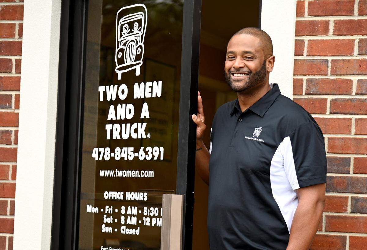 Johnathan Cuttino, owner of the new Two Men and a Truck franchise located at 1057 Parkway Drive, Suite A, in Macon.