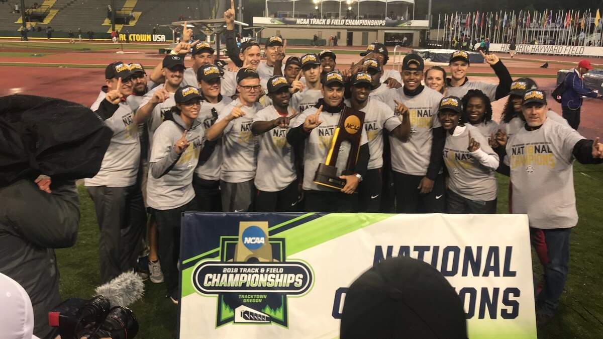 The Georgia men's track and field team won the 2018 outdoor track and field national championship Friday.