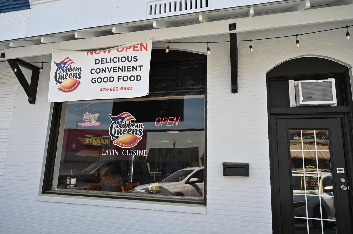 Caribbean Queens Latin Cuisine sits off of East Johnston Street on hursday, March 27, 2025, in downtown Forsyth, Georgia. Owner Lisa Morales opened the Puerto Rican restaurant in downtown Forsyth in January.