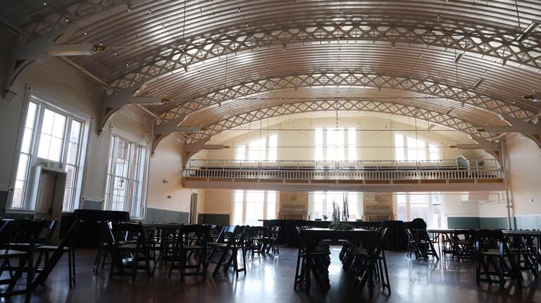 A new wedding venue and event space opens in the Macon Armory Building. See inside.