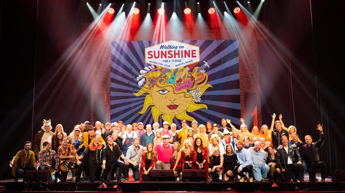 The Macon Civic Club makes its annual trip back to the stage of the Grand Opera House Feb. 2-5 with ”Walking on Sunshine,” this year’s community-cast revue benefiting a long list of area charities.