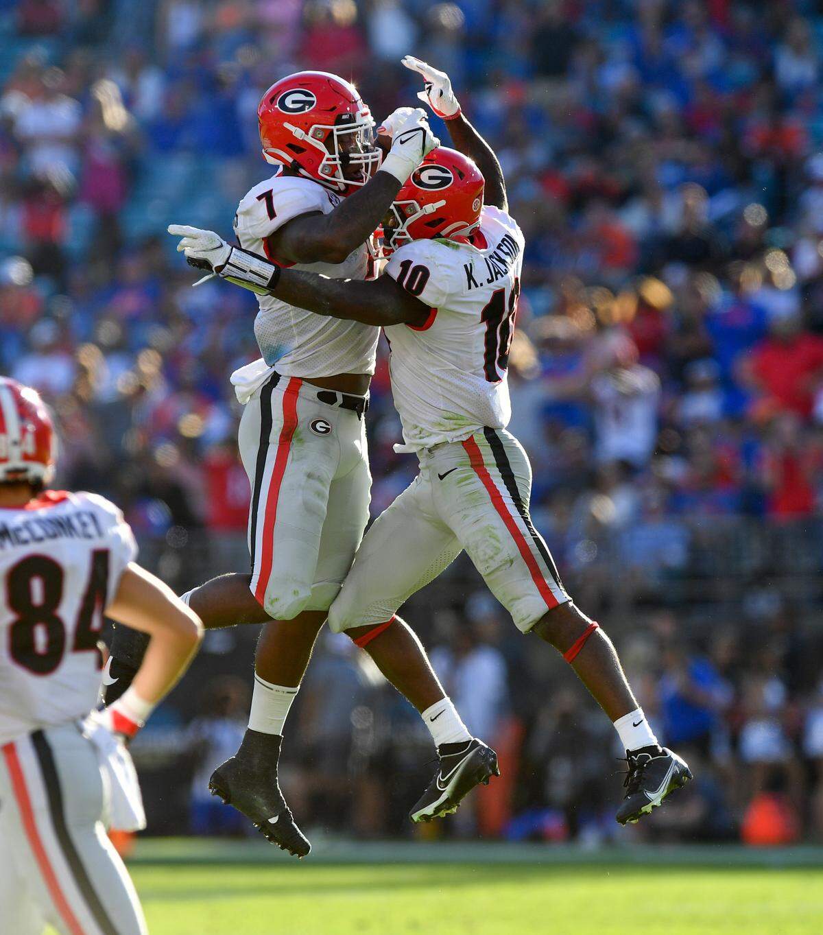 DONN RODENROTH,Jacksonville, Florida, 10/30/2021: Kearis Jackson celebrates touchdown