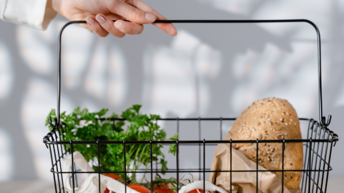 Grocery store price check.