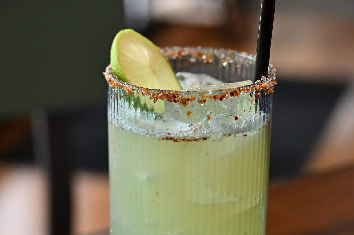 Sweet and Spicy Margarita from new cocktail menu at Ocmulgee Brewpub in downtown Macon