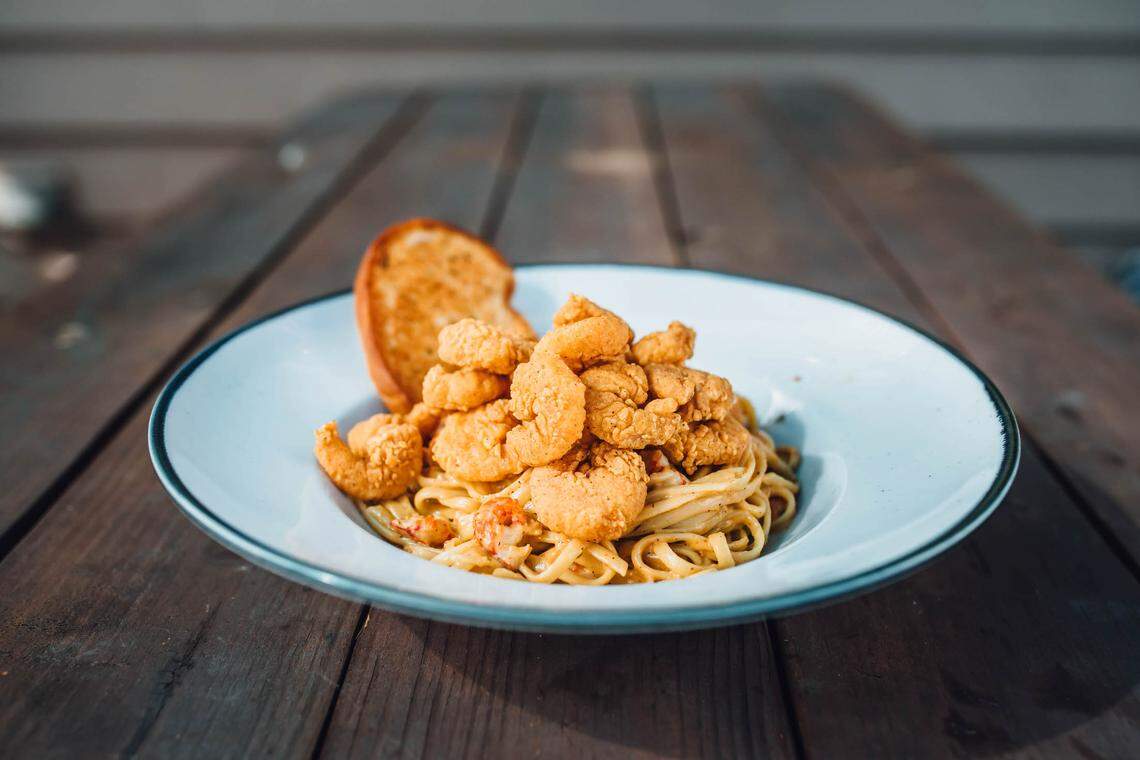 Bayou pasta at Walk-On’s Sports Bistreaux. The first Georgia location of this Baton Rouge-based restaurant featuring Louisiana-inspired cuisine, opens at Rigby’s in Warner Robins.
