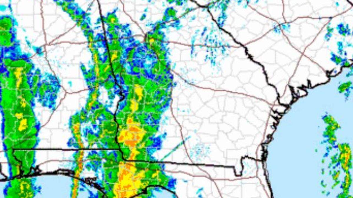 The National Weather Service expects volatile weather Friday afternoon for Middle Georgia as a front ushers in much colder air.