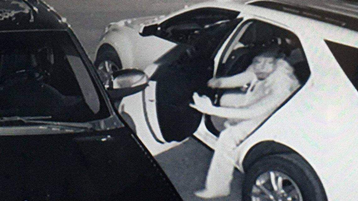 Centerville police are asking for the public's help through Facebook in identifying three people who allegedly smashed windows of vehicles in busy parking lots to take purses left inside the autos in plain view. This is one of the suspects.