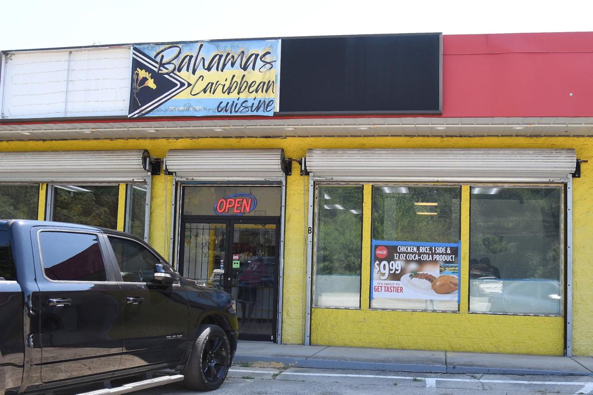 Bahamas Caribbean Cuisine sits off of North Davis Drive on Thursday, Aug. 15, 2024, in Warner Robins, Georgia. The new restaurant serves authentic Bahamian food.