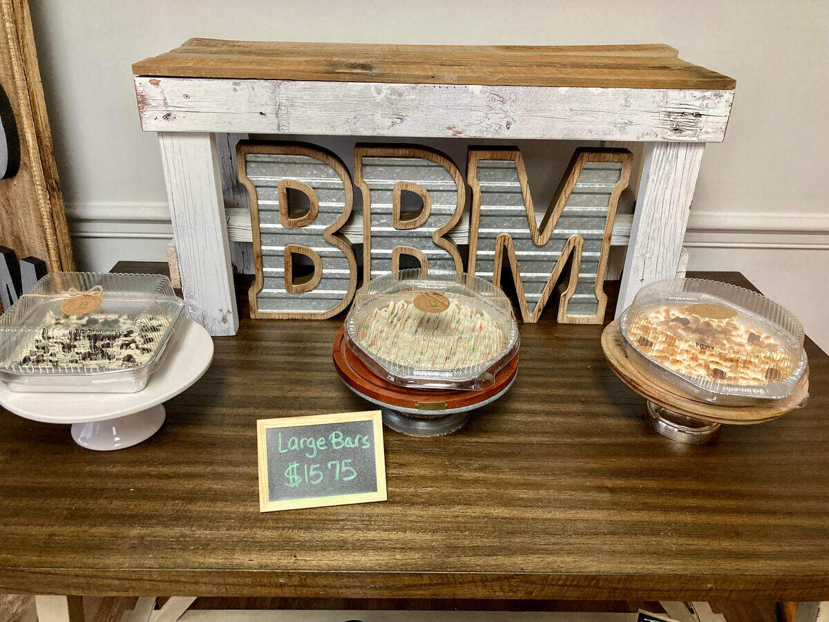 Baked goods for sale at the Brownbrook Market at 100 North Houston Lake Boulevard, Suite F, in Centerville.