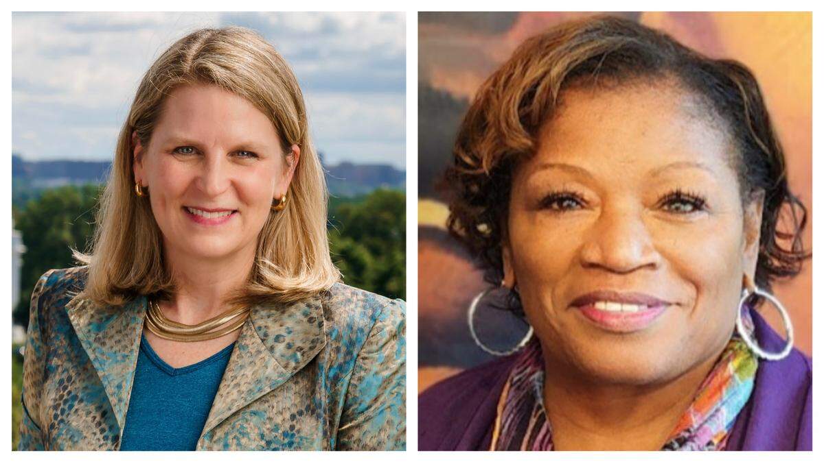 Liz Shuler (left) is the president of the AFL-CIO. Yvonne Brooks (right) is president of the Georgia AFL-CIO.