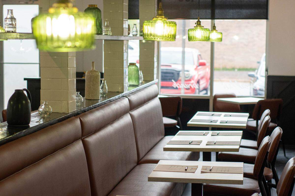 Weatherly Haslam led the effort for decorating Toasted Kitchen + Cocktails, a breakfast and brunch restaurant opening soon in North Macon.