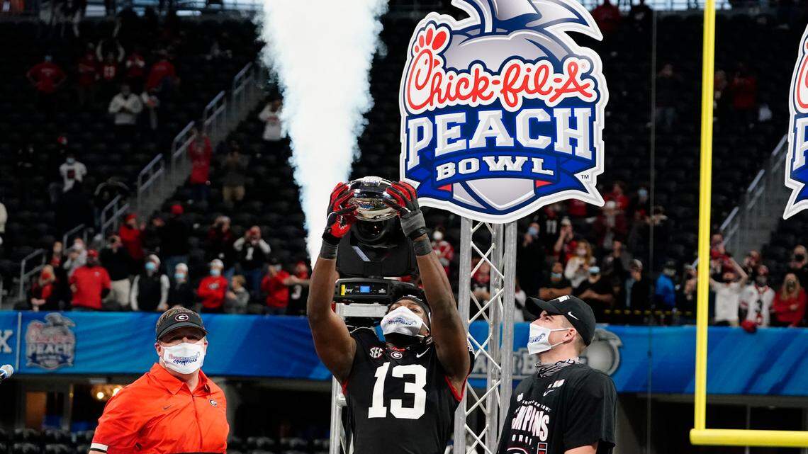 It looked like another bowl collapse. Georgia’s defense saved the day in Atlanta